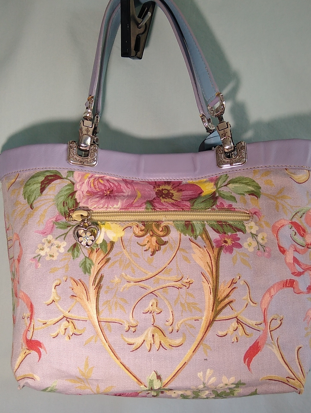 Brighton Reversible small tote handbag 'Lover's in a garden Paris' lining - Picture 4 of 16